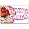 Signmission Funnel Cakes 2 Banner Concession Stand Food Truck Single Sided B-Funnel Cakes 219 - alternate 1